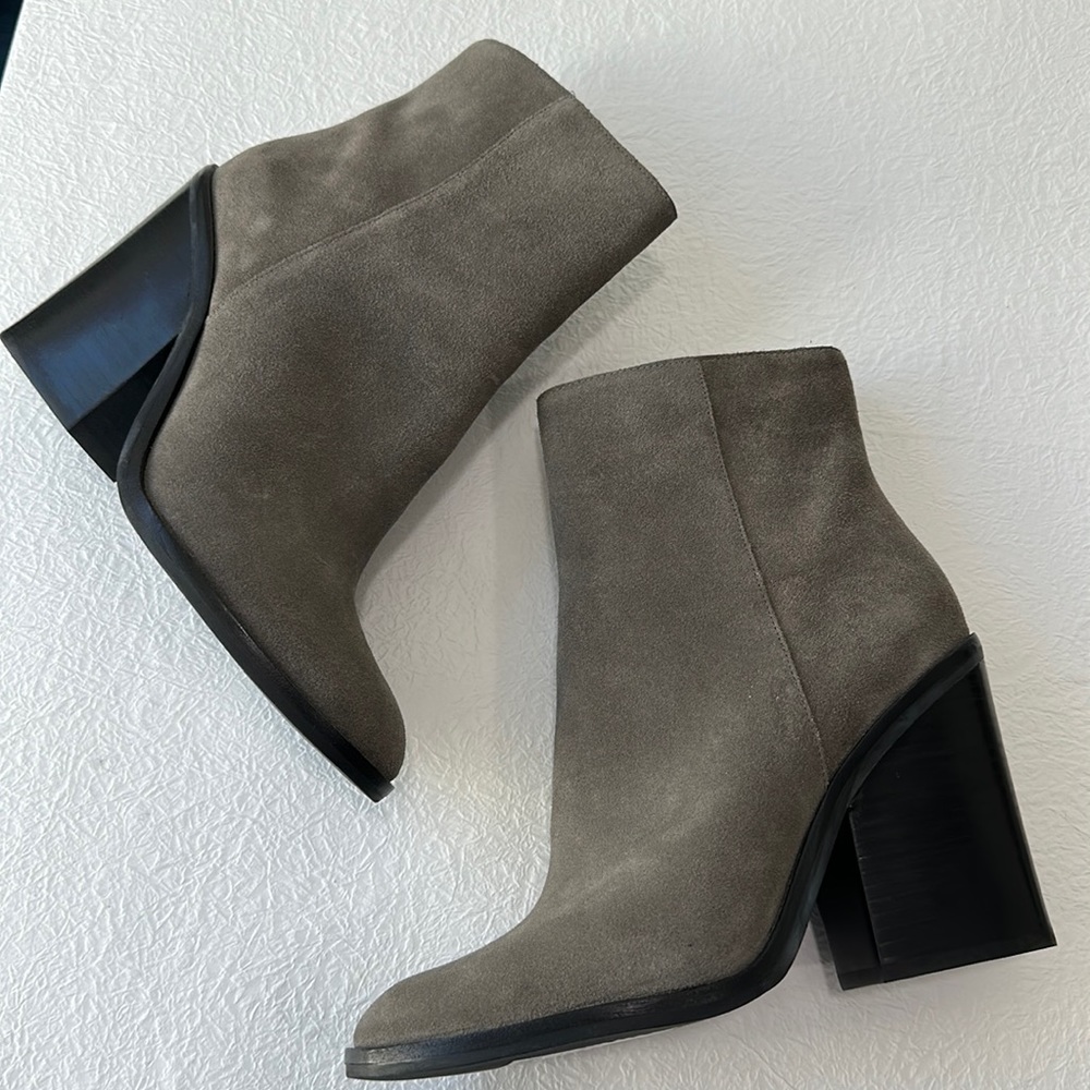 Marc Fisher Gray Suede Boots